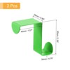 Unique Bargains Stainless Steel Reversible Uasge S-Shaped Over Door Double Hooks 2 Pcs - 2 of 4