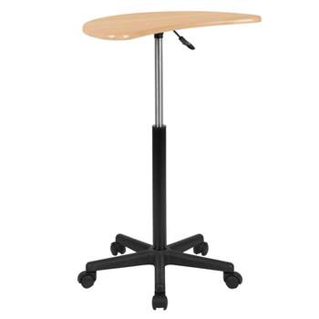 Sit to Stand Mobile Laptop Computer Desk - Riverstone Furniture
