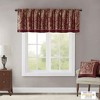 Jacquard Window Valance Black 50x18" - 3 of 4