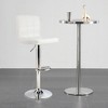 Costway Set of 4 PU Leather Bar Stool Swivel Bar Chair w/ Adjustable Height - 4 of 4