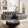 KWPZQEB 104'' Modular Sectional Sofa Couches, L-Shape Couch with 8 Pillows & 2 Armrest Storage Space, Comfy Sectional Couches for Living Room - 2 of 4