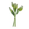 Foam Poppy Pod Bundle Set of 6 9.5 Inch Height for Indoor Arrangements By Melrose - 3 of 3