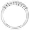 Pompeii3 1/2ct 5-Stone Diamond Bar Set Wedding 14k White Gold Bridal Ring - 2 of 4