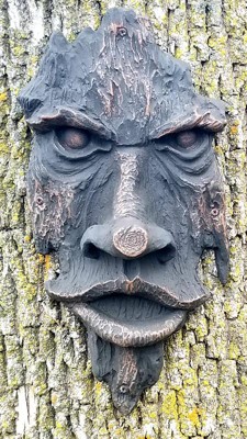 Design Toscano The Spirit Of Nottingham Woods: Greenman Tree Sculpture ...