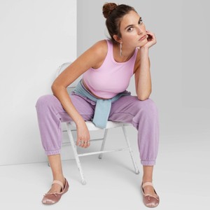 Women's Ribbed Tiny Tank Top - Wild Fable™ - 1 of 3