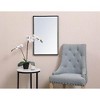 Elegant Lighting Metal frame rectangle mirror 18x28 inch in black - 2 of 4