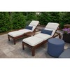 Casual Cushion Solid Sunbrella Fabric 1-Piece Indoor/Outdoor Lumbar Pillow, 22"W x 9"L - 2 of 4