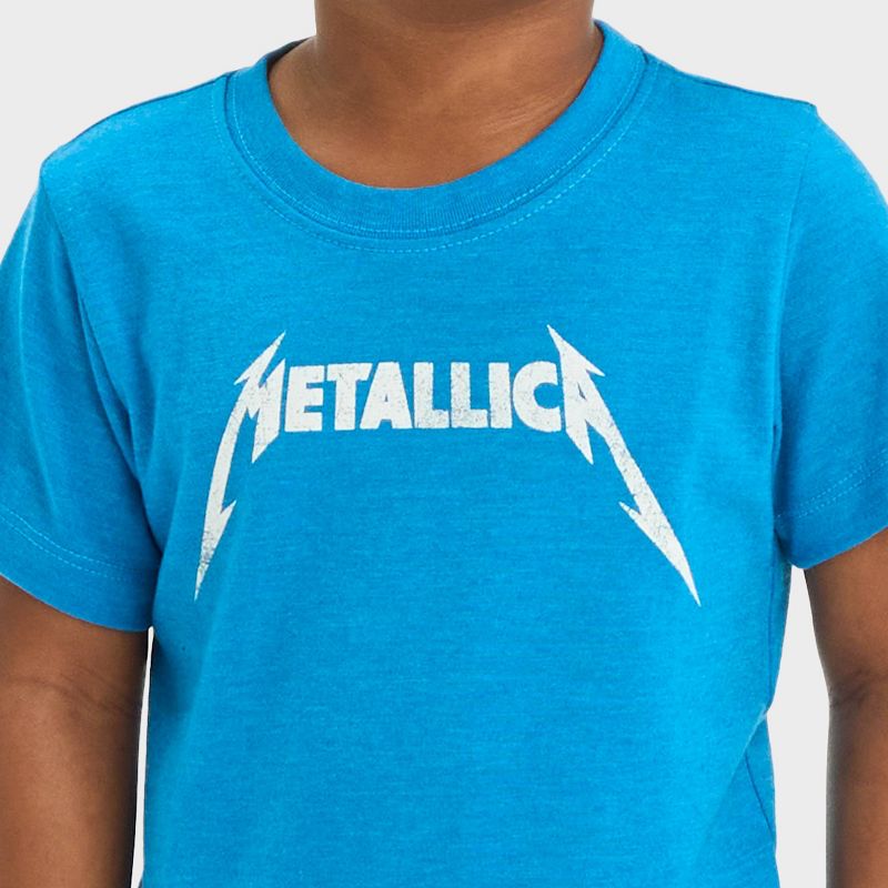 Toddler Boys&#39; Metallica Short Sleeve T-Shirt - Royal Blue, 2 of 5