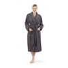 Linum Home Textiles 100% Turkish Cotton Terry Bath Robe Embroidered with Christmas Tree Design - image 3 of 4