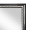 Acme Furniture Nicola Dresser Mirror Silver Synthetic Leather/Black Finish - 4 of 4