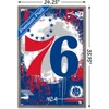 Trends International NBA Philadelphia 76ers - Maximalist Logo 23 Framed Wall Poster Prints - 3 of 4