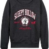 Women's - Sleepy Hollow - Collegiate Lightweight French Terry Wide Neck Long Sleeve Graphic Shirt - 2 of 4