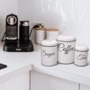 3-Piece Kitchen Canisters Set – Airtight Food Storage Containers (White, Farmhouse Style for Countertop) - 4 of 4