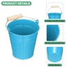 Unique Bargains Galvanized Metal Rustic Durable Multipurpose Small Metal Bucket 10 Pcs - 4 of 4