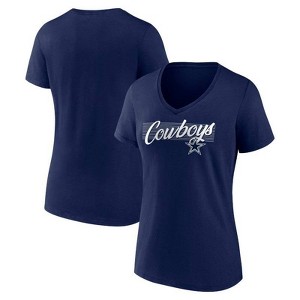 NFL Dallas Cowboys Women's V-Neck T-Shirt - 1 of 3