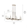Tolani™ 8 Light Oval Chandelier Black - 3 of 3