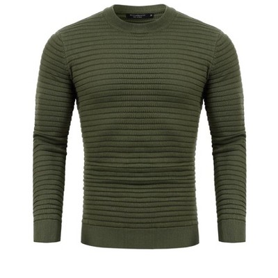Mens Turtleneck Sweaters Long Sleeve Slim Fit Ribbed Knit Thermal Pullover Sweater