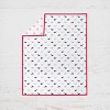 Bacati - Girls Nautical Muslin Whales Boat Pink Blue Navy 3 pc Crib Bedding Set - 4 of 4