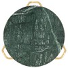 vidaXL Coffee Table Green 15.7"x15.7"x15.7" Real Stone with Marble Texture - 2 of 4