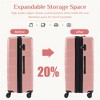 BEAFUP 3-Piece Hard Shell Luggage Set with Spinner Wheels and TSA Lock - Lightweight Suitcases for Travel - 4 of 4