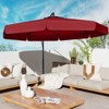 Tangkula 10FT Offset Hanging Umbrella Patio Cantilever Umbrella w/ Easy Tilt Adjustment - 3 of 4
