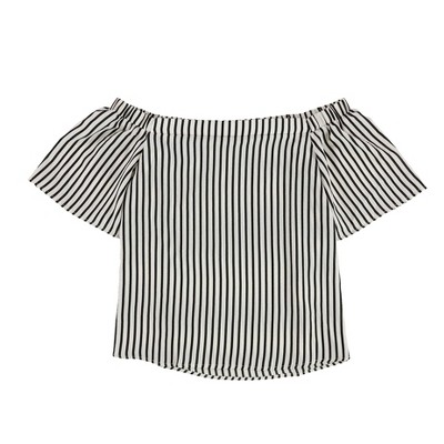 bar III Womens Striped Knit Blouse