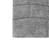 Knightsbridge Stylish And Comfortable All Season Traditional New Tile Design Cotton Bath Rug 21" X 34" Silver - 4 of 4