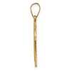 Black Bow Jewelry 14k Yellow Gold, Varsity Collection, Large D/C Pendant Number 24 - 2 of 4