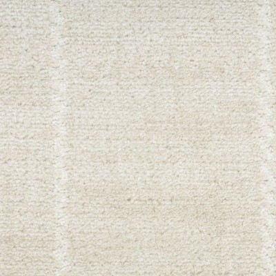 Ivory Geometric 5' x 7' Synthetic Easy Care Rug