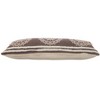 20" X 20" Brown And White 100% Cotton Striped Zippered Pillow - 4 of 4