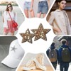 Unique Bargains Iron On Durable DIY Clothing Double Star Rhinestone Patches 2 Pcs - 4 of 4