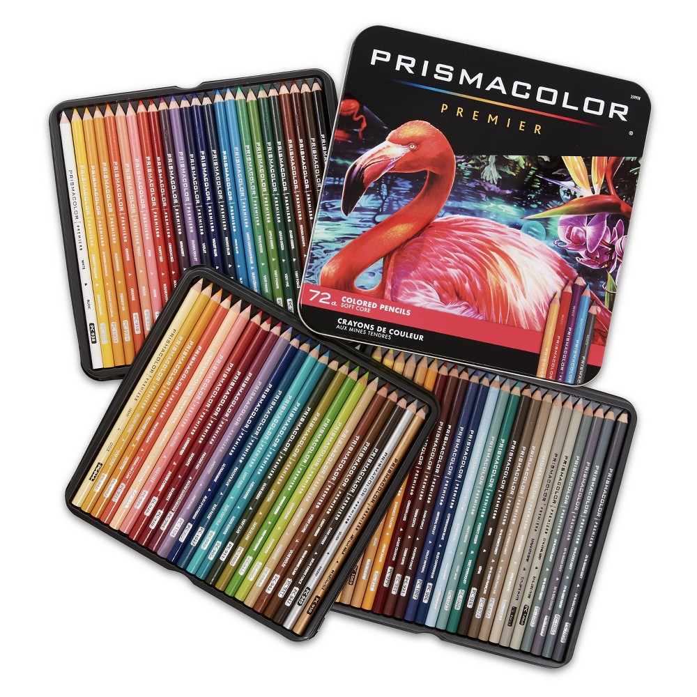 Prismacolor 72ct Premier Pencils: Multicolored Art Supplies, 0.07mm Point, Wood Material, Ages 6+