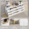 Sideboard 62.9", White Buffet Cabinet with 9 Drawers, Modern Storage for Living Room, Bedroom and Kitchen - 4 of 4
