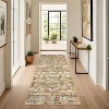 2x6 Brown Modern Indoor Runner Rug, Low Pile Non-Slip Washable Carpet for Living Room, Bedroom, Bathroom & Hallway - 4 of 4