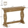 Tribesigns 51"Console Table for Entryway, Farmhouse Narrow Long Sofa Table Behind The Couch for Living Room, Hallway,  Door, Natural Wood Color - 2 of 4