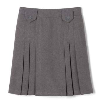 French Toast School Uniform Girls Above The Knee Front Pleated Skirt with Tabs