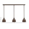 Toltec Lighting Any 3 - Light Chandelier in  Bronze with 7" Bronze Beehive Metal Shade Shade - 2 of 2