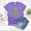 Simply Sage Market Women's Lucky Checkered Grunge Short Sleeve Graphic Tee - 3 of 4