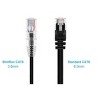 Monoprice Cat6 Ethernet Patch Cable - 50 feet - Black | Snagless RJ45 Stranded 550MHz UTP CMR Riser Rated Pure Bare Copper Wire 28AWG - SlimRun Series - 2 of 4