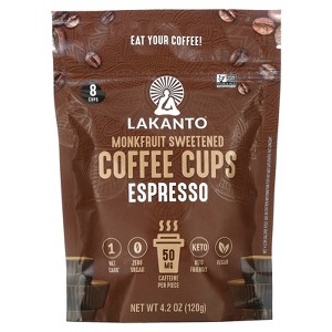 Lakanto Monkfruit Sweetened Coffee Cups, Espresso , 8 Cups, 4.2 oz (120 g) - 1 of 3