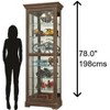 Howard Miller 680635 Martindale Iv Curio Cabinet 680635 Aged Auburn - 3 of 3