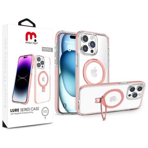 MyBat Pro Lure Series Case w/ MagSafe Kickstand Ring for Apple iPhone 15 Pro (6.1) - White rose - 1 of 4