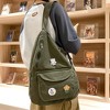 Bag for Women Crossbody Backpack Shoulder Chest Bag Daypack Small Green Travel Canvas Casual Hiking Outdoor - 3 of 4