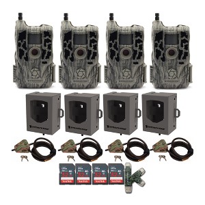 Stealth Cam Reactor 26MP Trail Camera (AT&T) Super Security Bundle (4-Pack) - 1 of 3