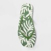 Women's Palmer Square Toe Palm Flip Flops - Shade & Shore™ - 3 of 4