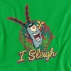 Boys' Spongebob Squarepants I Sleigh, Plankton Christmas Wreath T-Shirt - 2 of 4