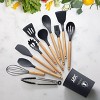 Lux Decor Cooking Utensil Set 35 Piece Silicone and Wood Kitchen Utensil Set with Holder Non Stick Kitchen Gadgets & Tools - 4 of 4