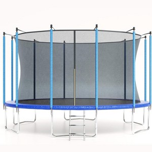 Coucheta 16FT Trampoline with Safety Enclosure & Ladder - Recreational Trampolines for Kids/Adults, ASTM Certified Outdoor Bounce - 1 of 4