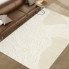 Washable Area Rugs for Living Room, Non Slip Low Pile  Rugs for Bedroom, Foldable Carpet Indoor Non-Shedding Floor Carpet for Office，Multiple size - 3 of 4