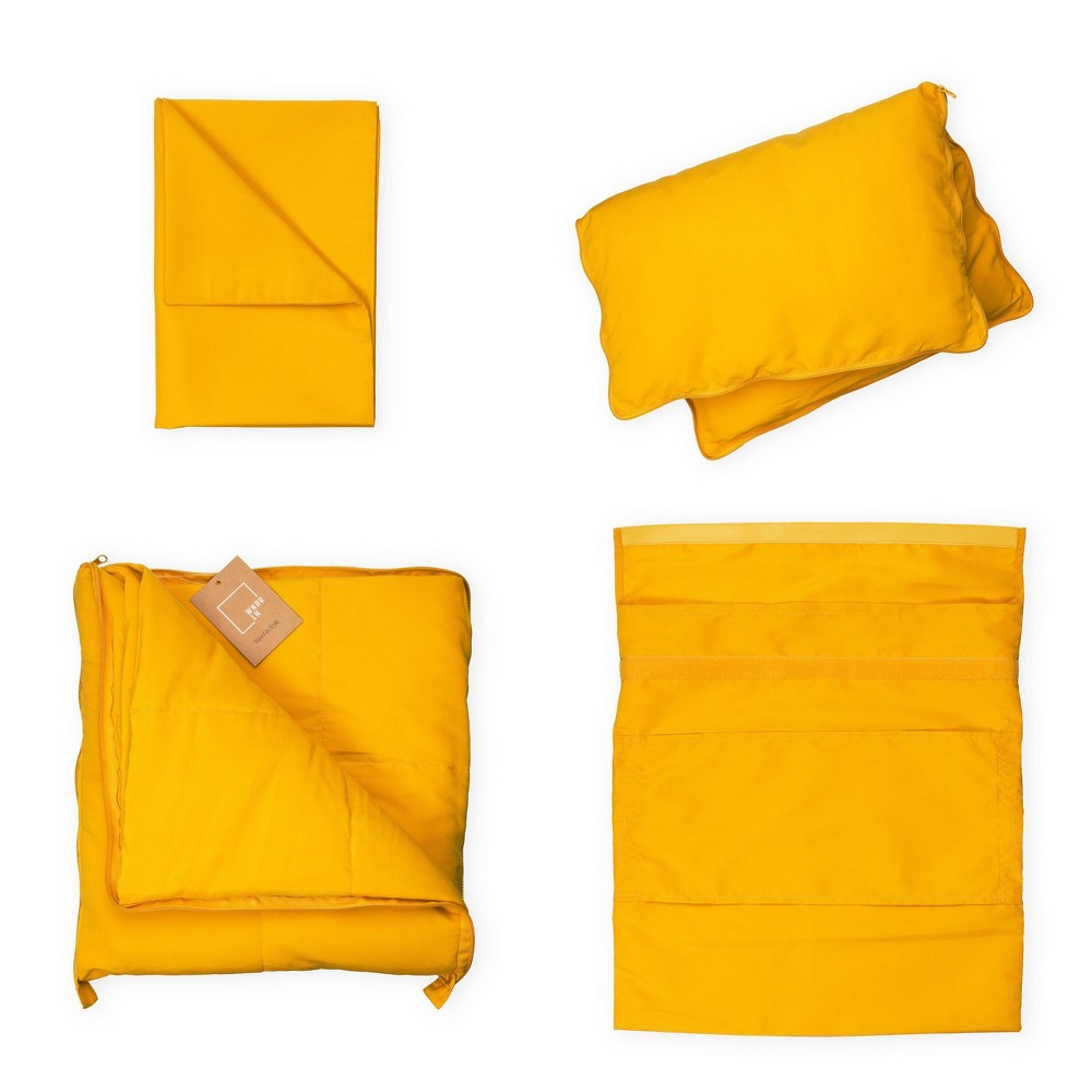 WNDR LN Comfort Kit - Sahara Honey: Indoor Polyester Bedrest Pillow